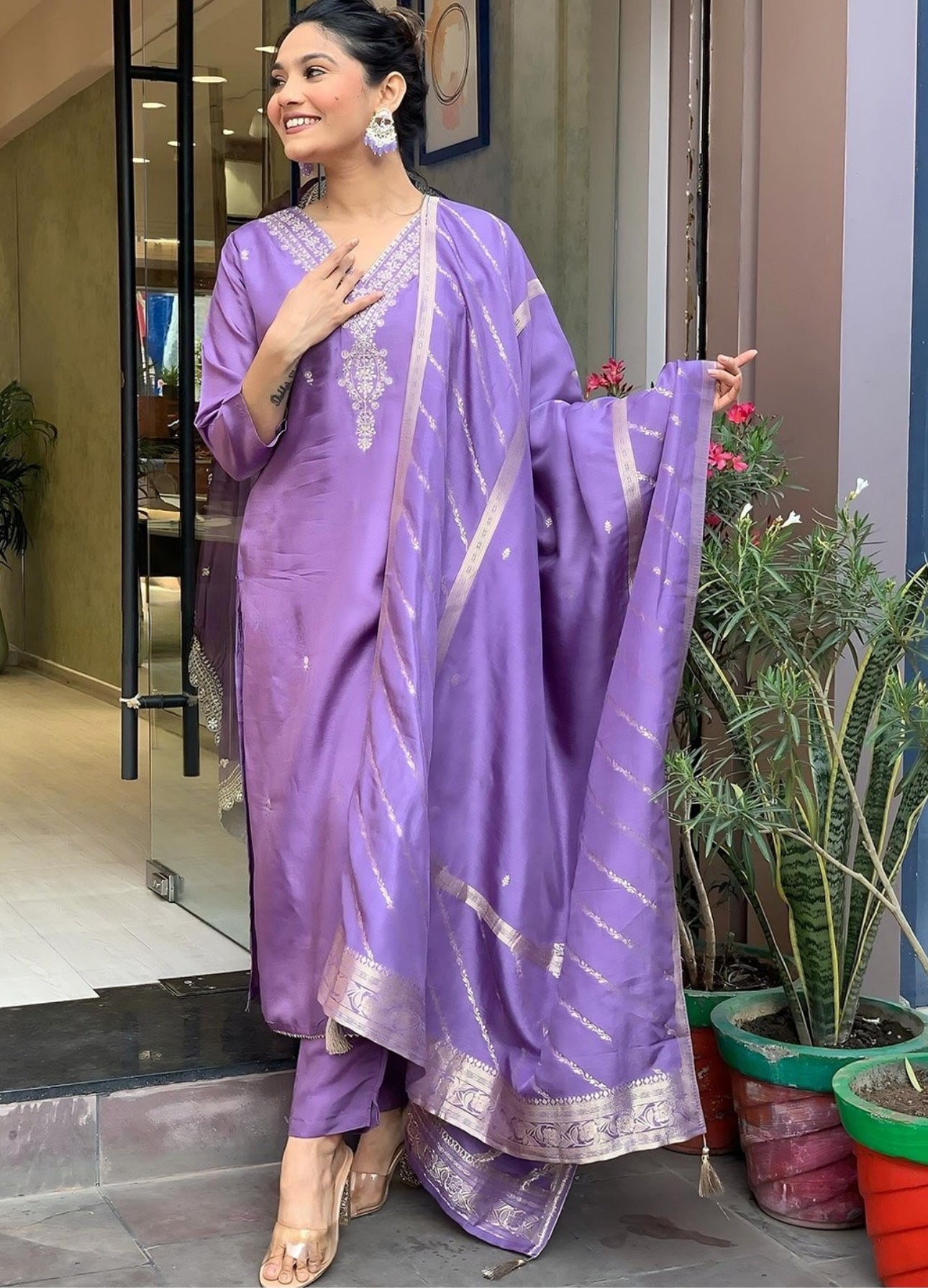 Festive Embroidered Kurta Set