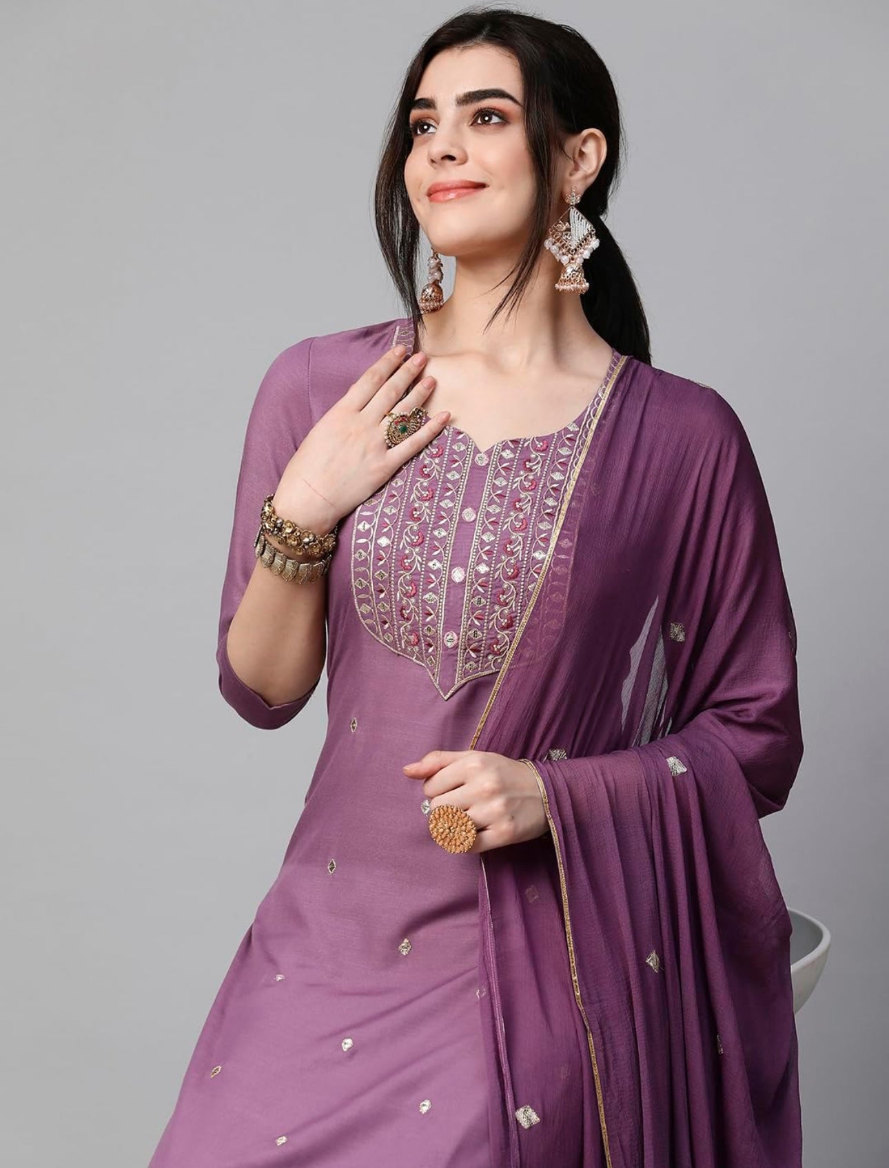 Festival Wear Kurta Set With Dupatta