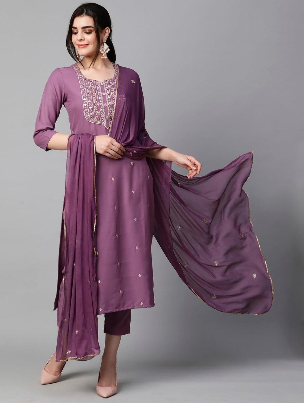 Festival Wear Kurta Set With Dupatta