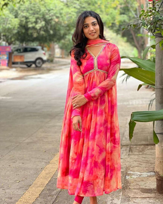 Trendy Alia Cut Georgette Gown
