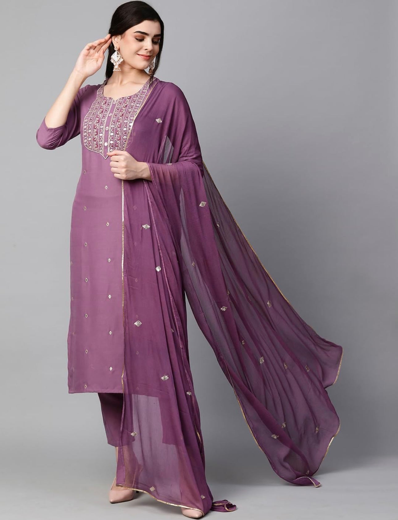 Festival Wear Kurta Set With Dupatta
